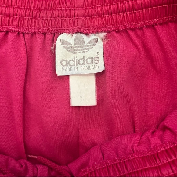 Vintage 90s Adidas Hot Pink Metallic Tracksuit Set Windbreaker Size Large - Picture 11 of 15